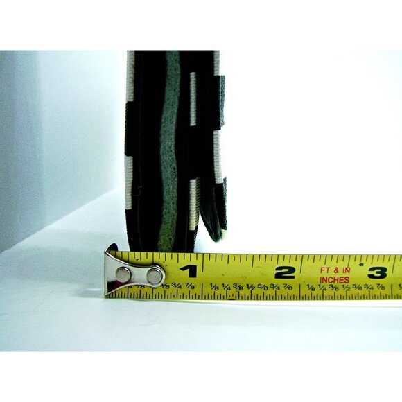 Kut From The Kloth Striped Slim Vegan Tri-fold Wallet Snap Closure NWOT - Picture 10 of 11